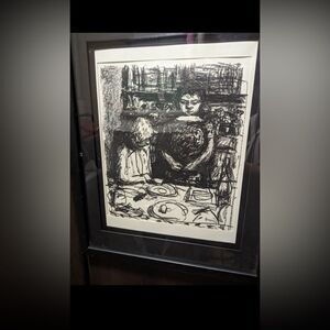 Beautiful Framed Pierre Bonnard " Le Menu " lithograph print